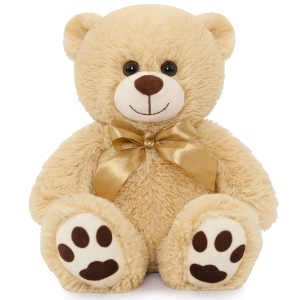 Personalised Voice Recording Teddy Bear Plush Light Brown – Recordable Message Stuffed Animal, Unique Gift for Comfort and Connection
